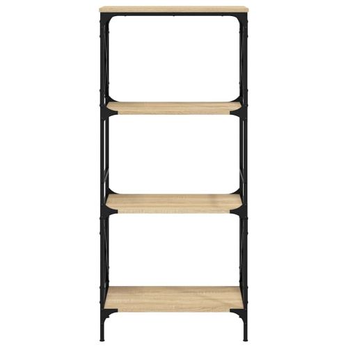 Библиотека 4 рафта сонома дъб 59x35x132 см инженерно дърво