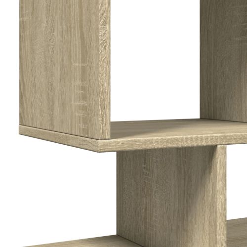 Разделител за стая / библиотека, сонома дъб, 92x29x112 см