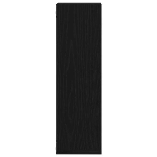 Стенен рафт 2 pcs Черния дъб 50 x 15 x 85 см Инженерно дърво