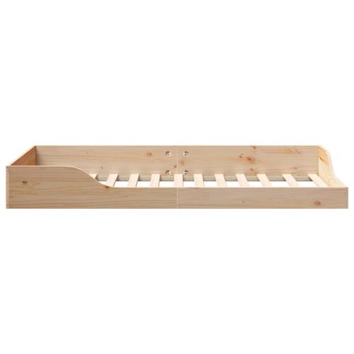 Рамка за легло Кафяво 90 x 190 cm Солидно борово дърво