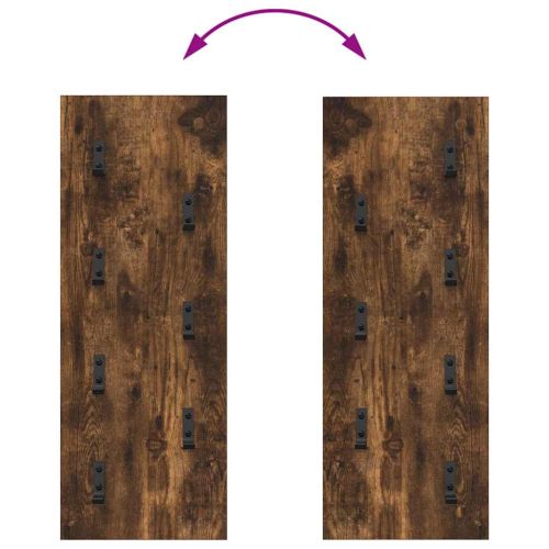 Стенен закачалка за палта Димян дъб 30 x 1,5 x 80 см