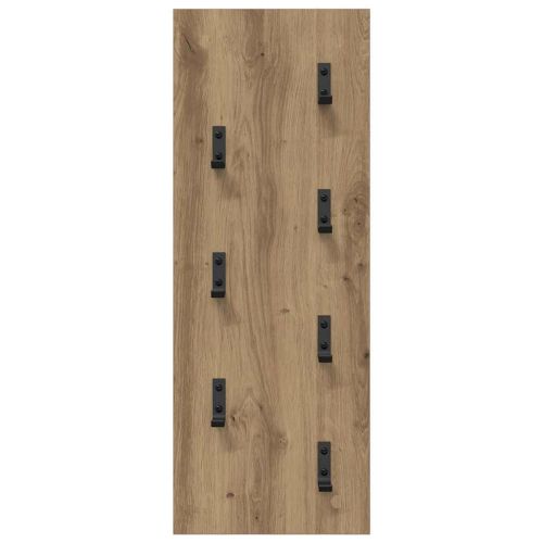 Стенен закачалка за палта Дъб 30 x 1,5 x 80 см Инженерно дърво