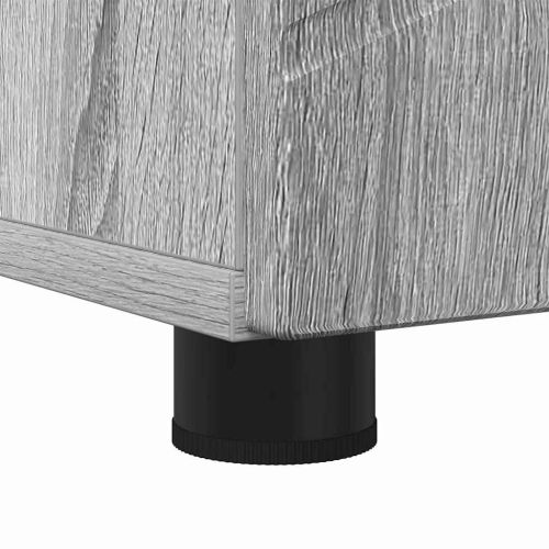 Шкаф за баня със съхранение с врата Сив Сонома 30 x 35 x 192 см