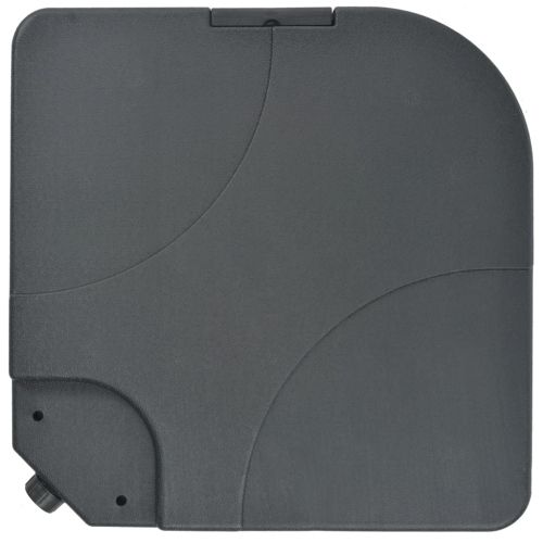 Градински чадър, с преносима основа, антрацит