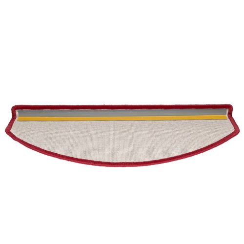 Изтривалки за стълби, 10 бр., 65x24x4 см, червени, полукръгли, големи