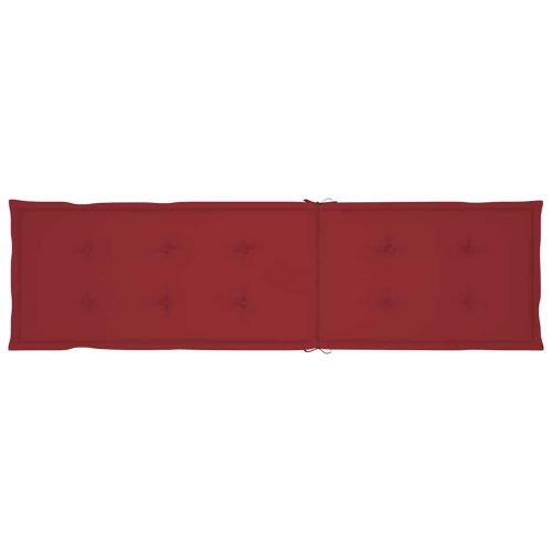 Градински шезлонг с подложка за крака и шалте акация масив