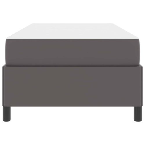 Рамка за легло с матрак Сив 80 x 200 cm текстил