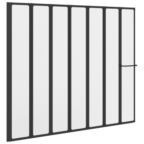 Душ параван Черно 168 x 140 см Алуминий