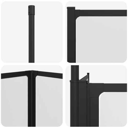 Душ параван Бяло 120 x 70 x 137 см Алуминий