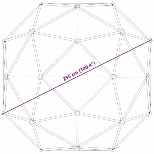 Дъга за катерене Синьо Стомана