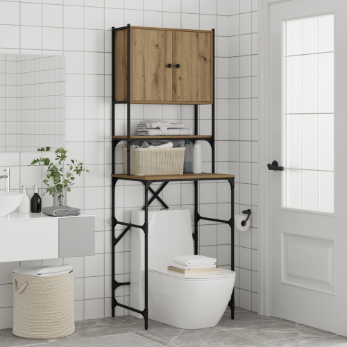 Шкаф за пералня Дъб 68 x 48,5 x 194 см Инженерно дърво