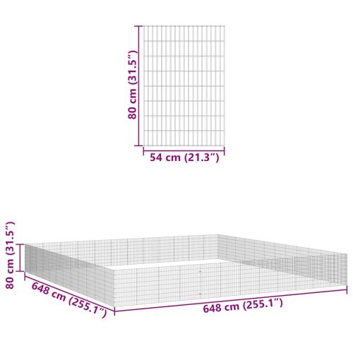 Ограждение за свободно отглеждане на животни 48-панела 54x80 см