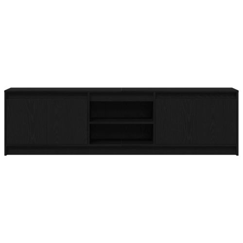 ТВ Единици 2 pcs Черно 180 x 34 x 50 см Инженерно дърво