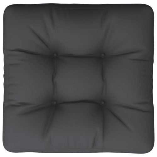 Палетна възглавница за под, 60x61,5x10 см, черна