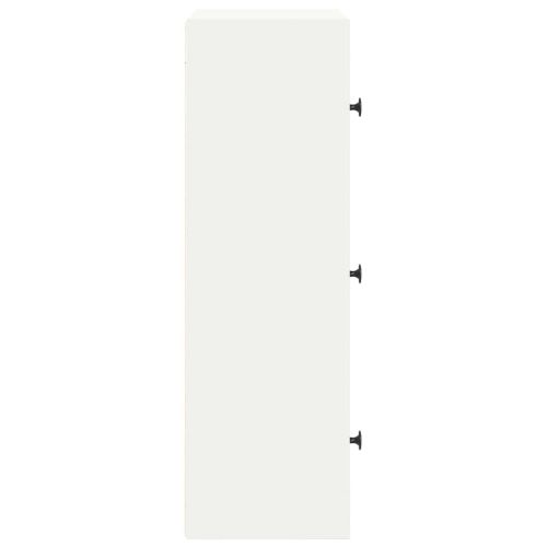 Библиотека, бяла, 40x24x77 см, инженерно дърво