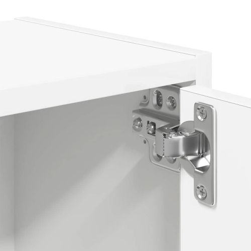 Библиотека, бяла, 40x24x77 см, инженерно дърво