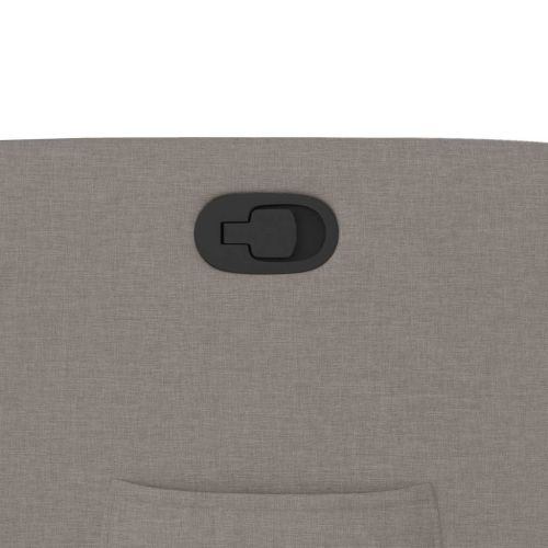 Изправящ реклайнер стол, таупе, текстил