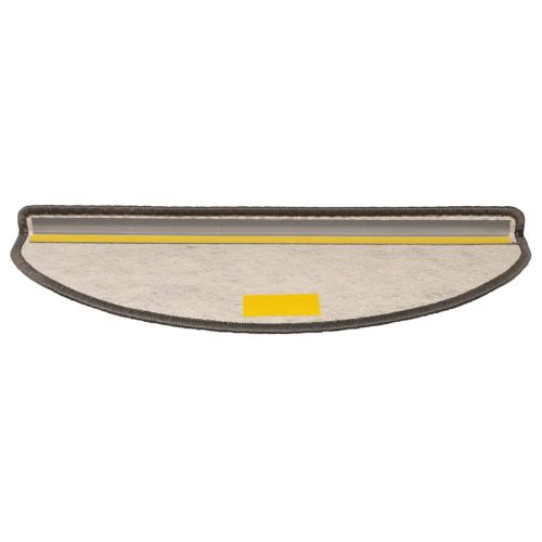 Самозалепващи стелки за стълби сизал 30бр 65x21x4 см сиво-бежови