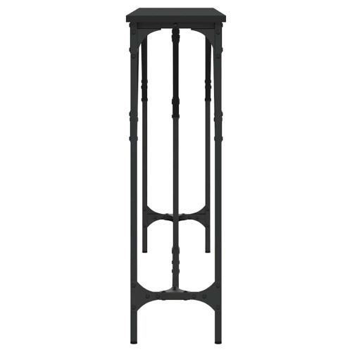 Конзолна маса, черна, 140x23x75 см, инженерно дърво