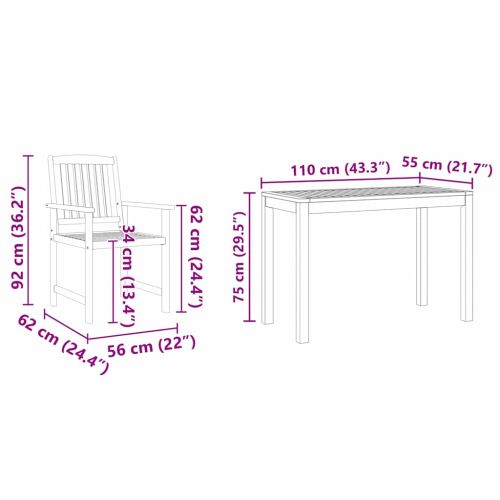Комплект за хранене в градината 3 pcs Кафяво