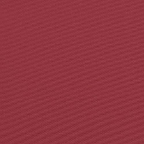 Възглавница за пейка виненочервена 120x(50+50)x7 см оксфорд
