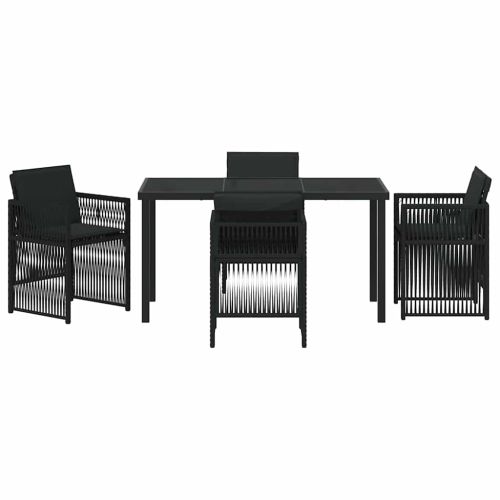 Комплект за хранене в градината 5 pcs Черно