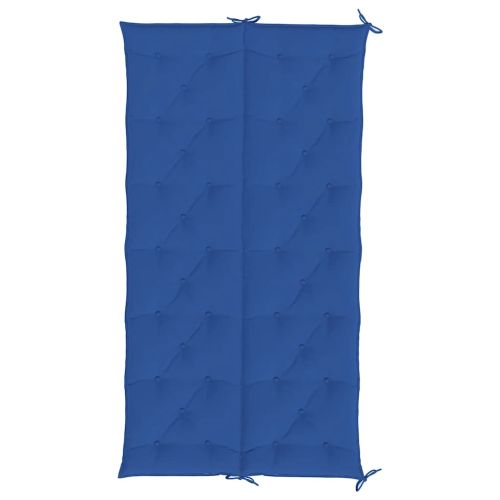 Възглавница за градинска пейка синя 200x(50+50)x7 см оксфорд