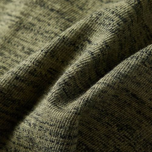 Детска тениска с дълъг ръкав, каки меланж, 128