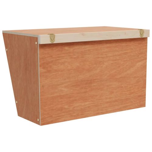 Хранилка за сено за зайци 37x18,5x23 см масивна ела
