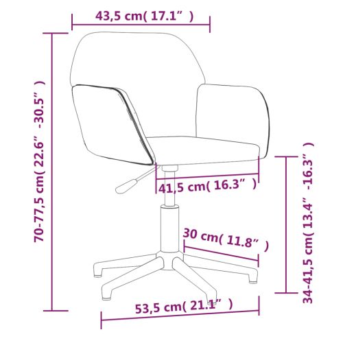 Въртящи се трапезни столове, 2 бр, кремави, текстил