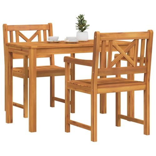 Комплект за хранене в градината 3 pcs Кафяво