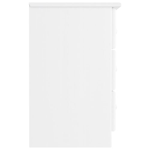 Нощно шкафче бяло ALTA 41x35x55,5 см бор масив