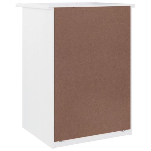 Нощно шкафче бяло ALTA 41x35x55,5 см бор масив