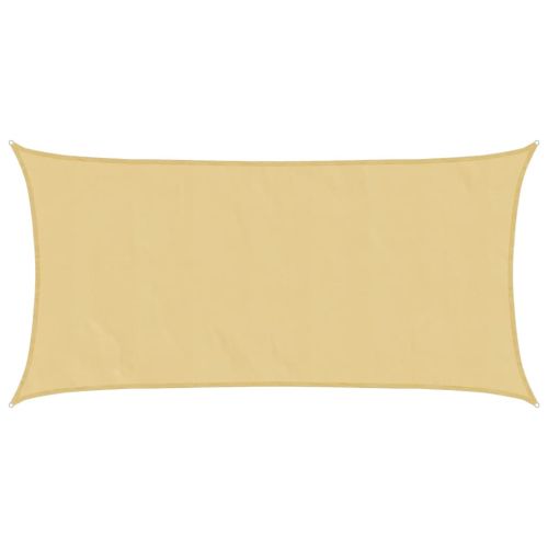 Слънцезащитно платно пясъчно 5x2,5 м 100% полиестер Оксфорд