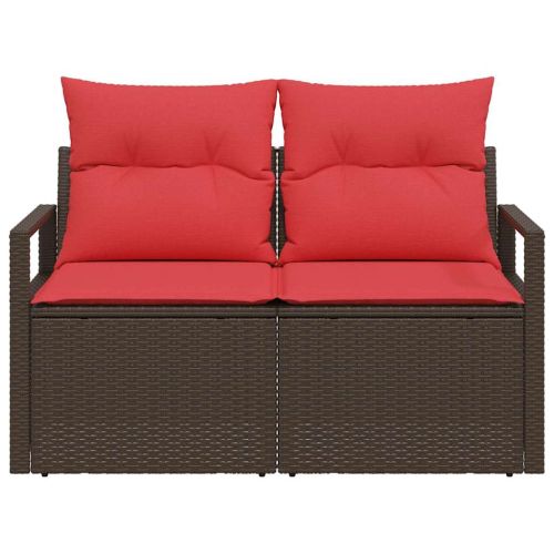 Градински диван с възглавница 120 x 62 x 69 см полиратан