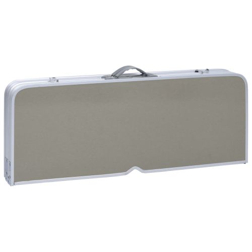 Сгъваема къмпинг маса с 4 седалки, стомана, алуминий