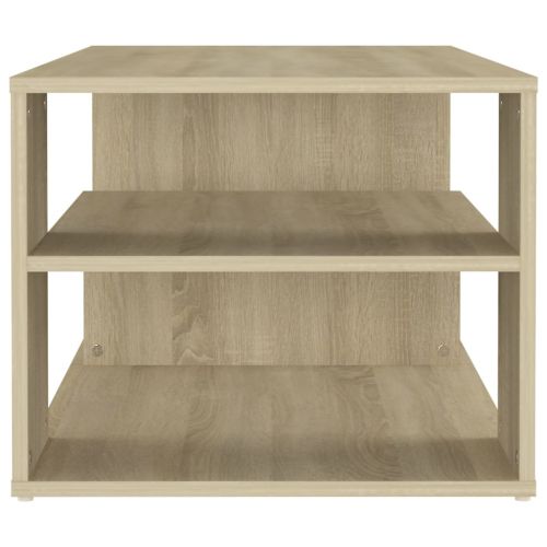 Кафе маса, дъб сонома, 100x50x40 см, инженерно дърво