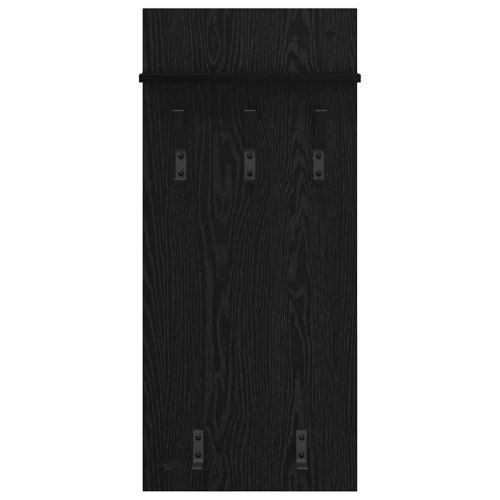 Стенен закачалка за палта с рафт Черния дъб 40 x 10 x 90 см