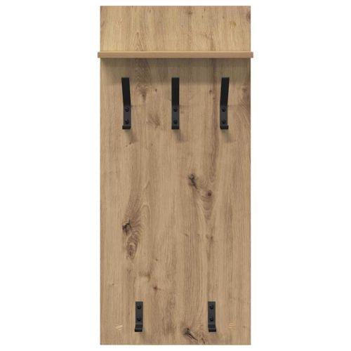 Стенен закачалка за палта Дъб 40 x 10 x 90 см Инженерно дърво