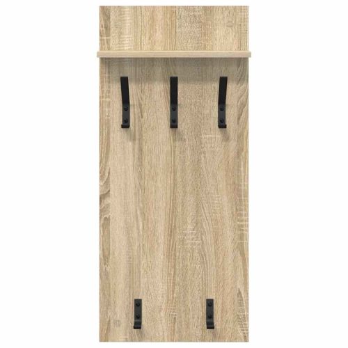 Стенен закачалка за палта с рафт Сонома дъб 40 x 10 x 90 см