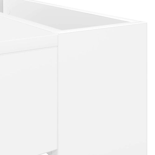 Масичка за кафе Бяло 110 x 50 x 41 см Инженерно дърво