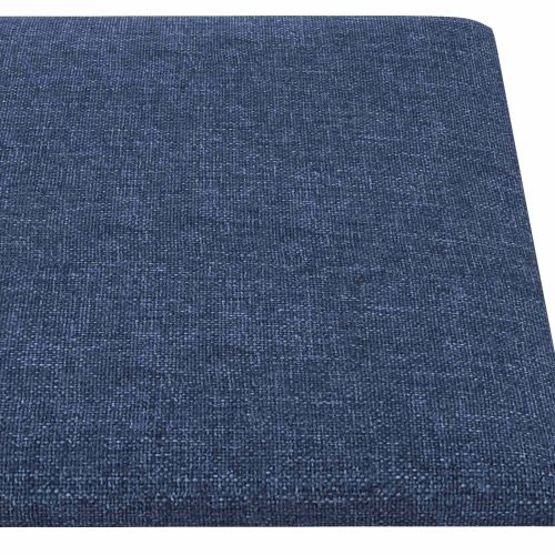 Стенно табло за легло 12 pcs Синьо 60 x 30 cm текстил
