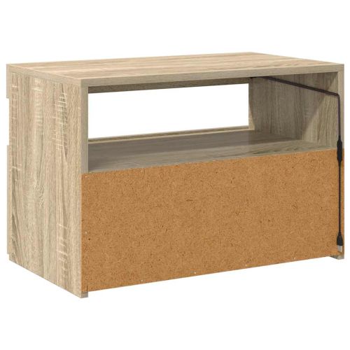 ТВ шкаф с LED осветление, дъб сонома, 60x35x40 см