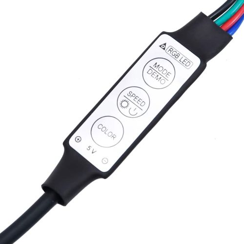 Комплект от 2 части за телевизора с LED осветление Дъб Artisan