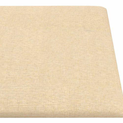 Стенно табло за легло 12 pcs Крем 90 x 15 cm текстил