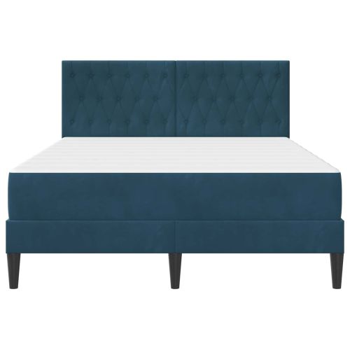 Рамка за легло с матрак Синьо Синьо 120 x 190 cm Кадифе