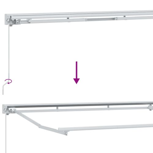 Ръчен сгъваем навес Зелен и жълт 3,5 x 2,5 m