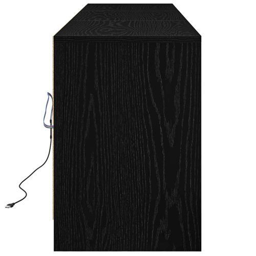 ТВ Единици 2 pcs Черния дъб 180 x 34 x 50 см Инженерно дърво