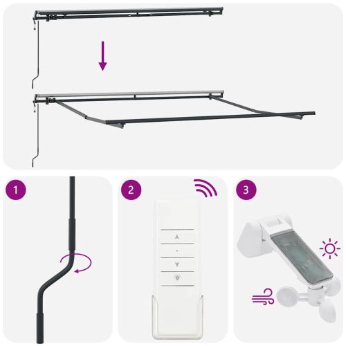 Сгъваем навес Зелен и жълт 350 x 250 cm Тъкан и алуминий