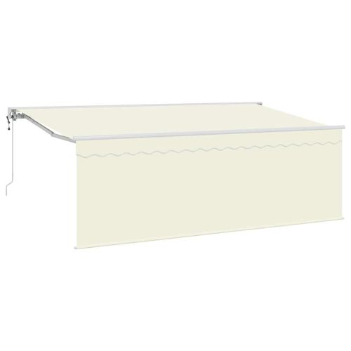 Сгъваем навес Крем 400 x 200 cm Полиестер и алуминий